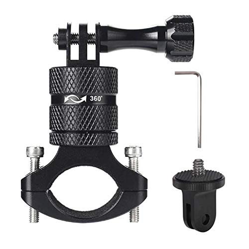 Vkesen VKESEN Fahrradhalterung für GoPro, Aluminium-Fahrradlenker-Adapter, um 360 Grad drehbar, Halterung kompatibel für GoPro Max/GoPro Hero 9/8/7/6/5 OSMO Sony und andere Action-Kameras.