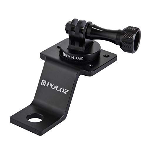 PULUZ Motorrad-Halterung aus Aluminiumlegierung, für GoPro Hero Max 9, 8, 7, 6, 5, 4, 3, Session 3+, 2, DJI OSMO Action und andere Action-Kameras (schwarz)