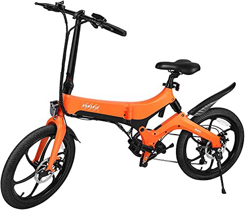 HOMERIC Folding Electric Bike, 20 Zoll Fold Ebike für Erwachsene, 250W Elektrofahrrad mit 36V 7.5AH abnehmbarem Akku, 6-Gang-Getriebe faltbares Fahrrad(PAS-Bike, Keine Drosselklappe)