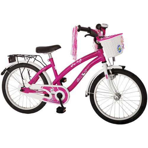 BACHTENKIRCH Kinderfahrrad »Dream Cat «, 1 Gang, Cruiser-Type Rahmen, Weiß-Purpur