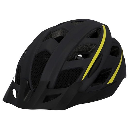 FISCHER DIE FAHRRADMARKE Fahrradhelm, Urban Montis, L/XL, Schwarz | Gelb, Klickverschluss