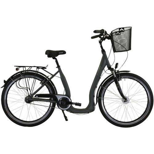HAWK Bikes Tiefeinsteiger »Comfort Deluxe Plus«, 28 Zoll, 7-Gang, Unisex