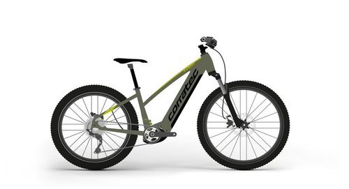 Corratec E-Power X Vert Elite Trapez Grau-Grün/Grün 2023 29";/27,5"; 625 Wh Trapez