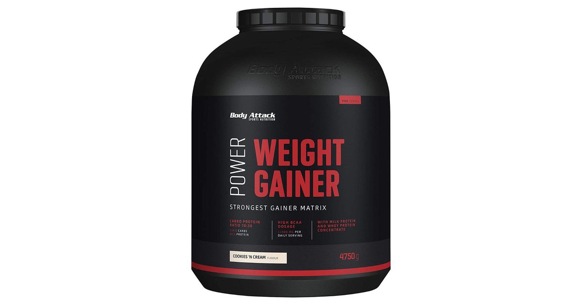 Body Attack Power Weight Gainer 4750g Cookies Cream