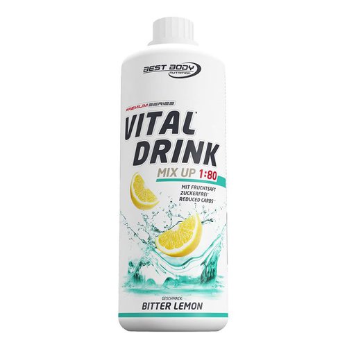 Best Body Nutrition Vital Drink 1000ml Bitter Lemon