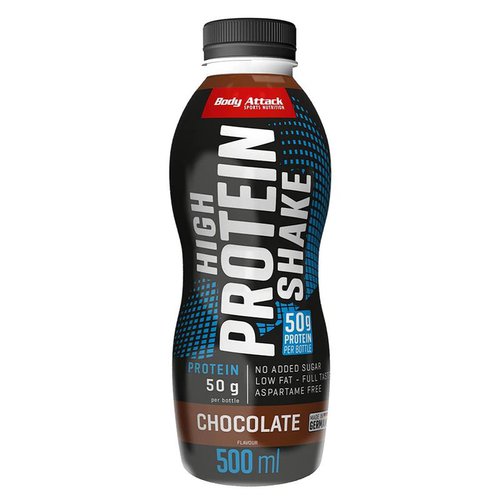 Body Attack High Protein Shake 12x500ml inkl. Pfand Schokolade