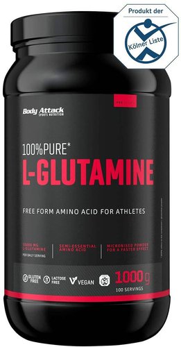 Body Attack 100 Pure L-Glutamine - 1kg