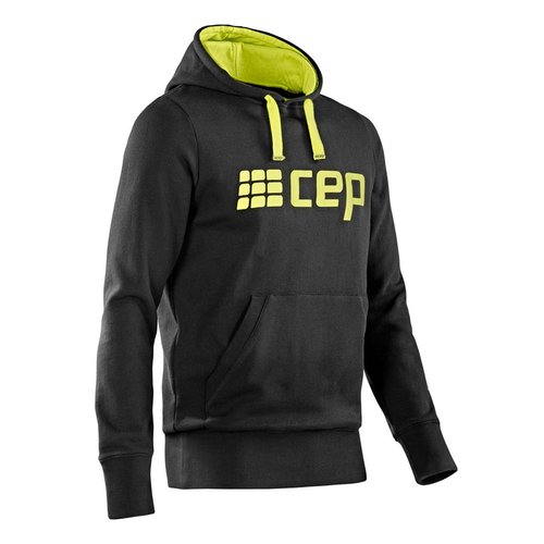 CEP Brand Collection Hoody Men black / lime green L