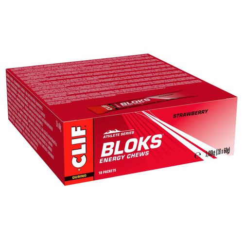 Clif Bar Clif Shot Bloks Strawberry Karton (18 x 60g)