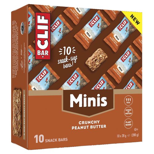 Clif Bar MINI Riegel Crunchy Peanut Butter Karton (10 x 28g)