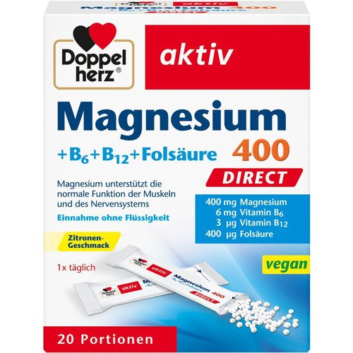 Doppelherz Doppelherz® aktiv Magnesium + B6 + B12 Direct