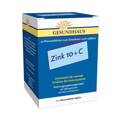 Gesundhaus Zink 10 + C Brausetabletten