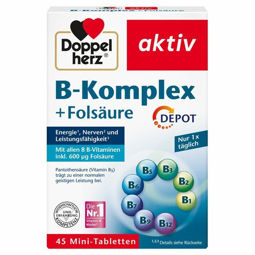 Doppelherz Doppelherz® aktiv B-Komplex + Folsäure Depot Tabletten