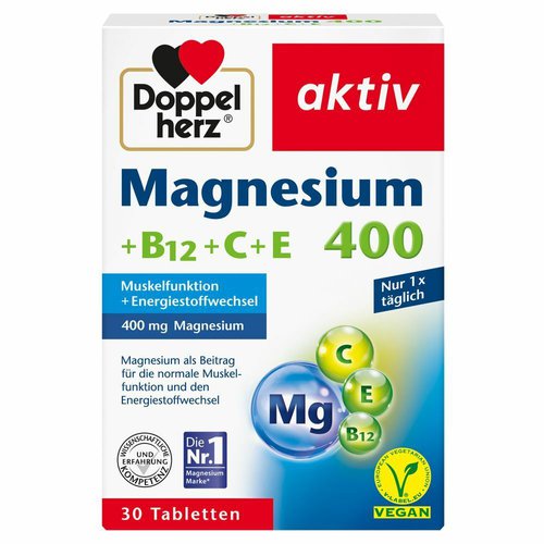 Doppelherz Doppelherz® aktiv Magnesium 400 +B12+C+E