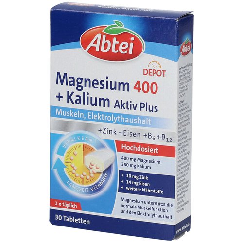 Abtei Magnesium 400 + Kalium Aktiv Plus