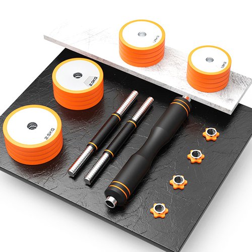 Asviva Edelstahl Multifunktions-Hantel Set 6in1 AsVIVA DB2 30 kg Kettlebell