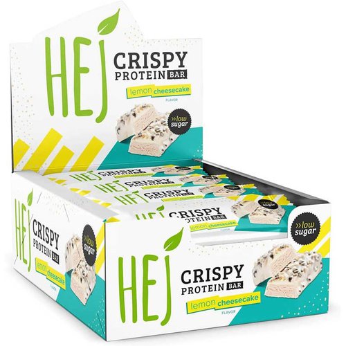 HEJ Natural Crispy Protein Bar 12x45g Lemon  Cheesecake