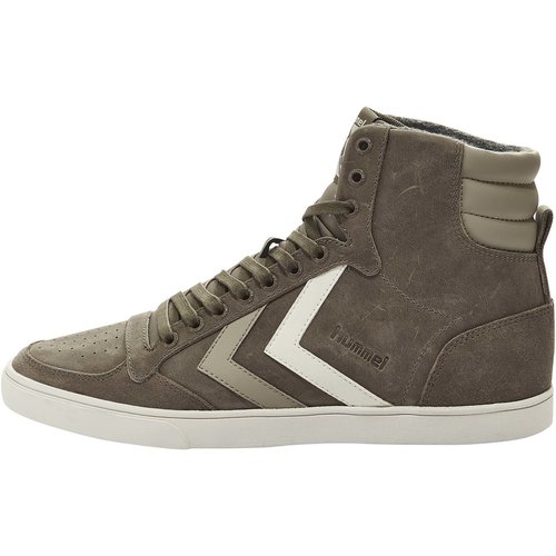 Hummel Slimmer Stadil Duo Oiled High Sneaker taupe grey 41