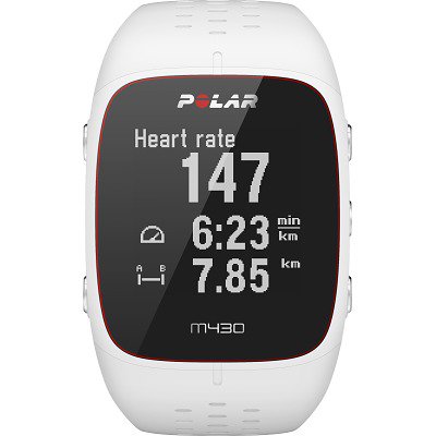 Polar GPS Herzfrequenzmesser "M430", Weiß, M/L