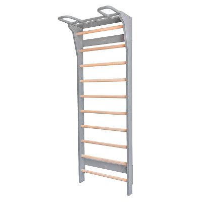 Fitwood Sprossenwand "Aarni", Grau mit Holzsprossen