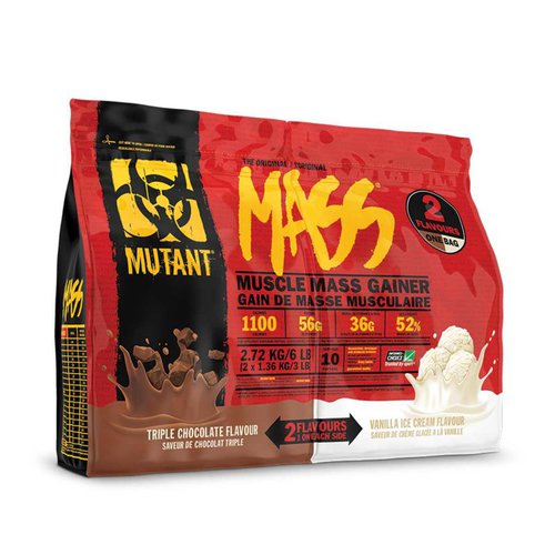 Mutant Mass Dual Chamber Bag 2720 g Triple Chocolate  Vanilla Ice Cream