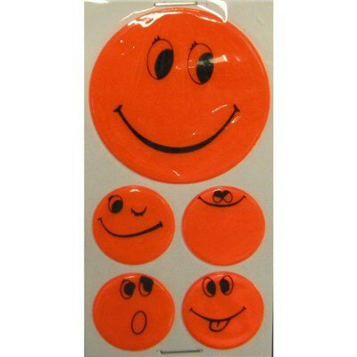 Fasi Reflektierende lächelnde Aufkleber Fasil 1 (5cm)-4 (2.5cm)