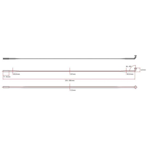 Fast Forward Strahlen DT Aerolite Spoke 290mm