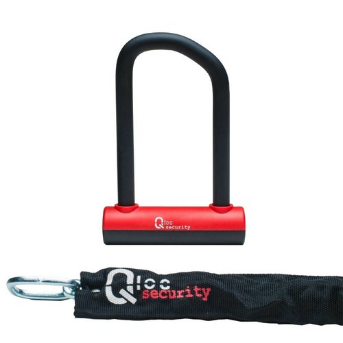 Qloc Security u-schloss mit kette und halterung Qloc