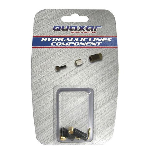 Fasi Ersatzteilset hydraulische Scheibenbremse 2 Muttern + 2 Hülsen + 2 Oliven Verbindung Quaxar P