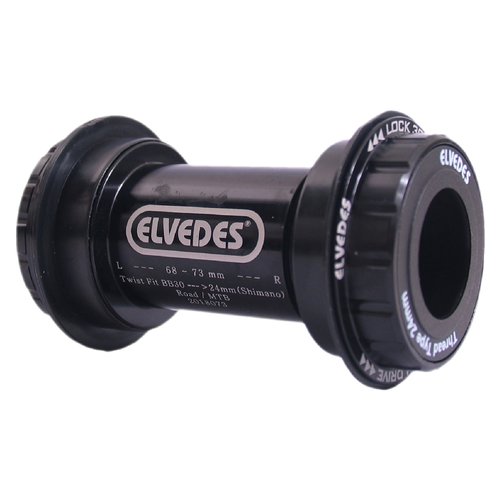Elvedes Tretlagergehäuse PRESS-FIT 30 -> 24 mm (42 mm/46 mm) + Spacer 90,6/95,5 mm