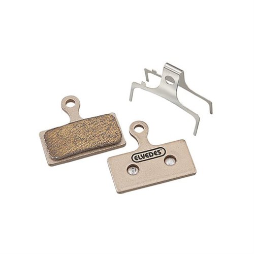 Elvedes Paar metallischer Fahrradbremsbeläge Shimano BRM666, BRM785, BRM985