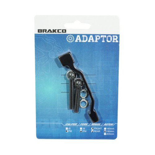 Brakco Adapter MTB-Scheibenbremse von 160 mm auf 180 mm und 140 mm auf 160 mm auf Rahmen Post Mount