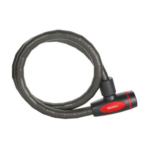 Master Lock Kabelschloss Fahrrad-Roller mit Schlüsselgelenk - geliefert mit 4 Schlüsseln Sicherheitsstufe 7 Masterlock