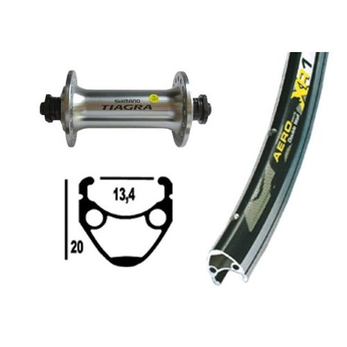 Exal Hinterrad Winora Xr-1 32 Tr.Sh.Tiagra Blo.Ra. 700C