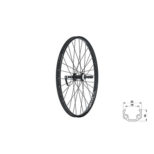 Kelly's Hinterrad Kellys Wasper Freewheel V-Brake R