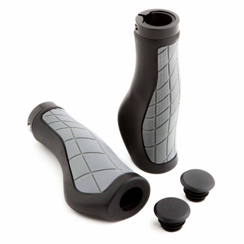 Krayton Ergonomische Fahrradgriffe aus Gummi und Aluminium