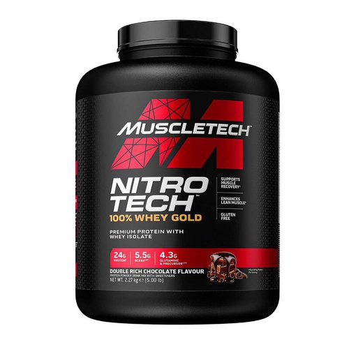 Muscletech Nitro Tech 100 Whey Gold 2270g Double Rich Chocolate