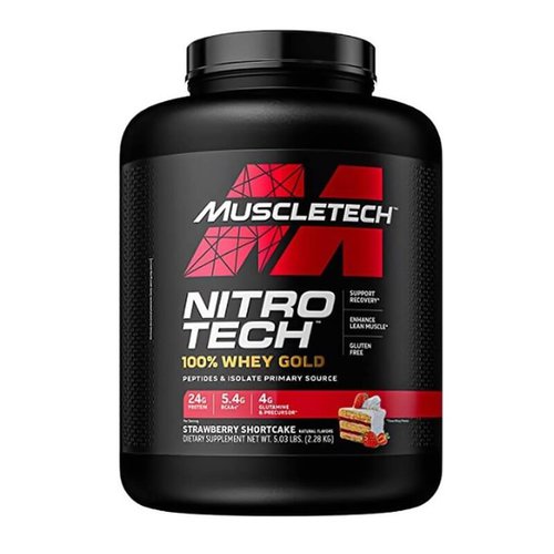 Muscletech Nitro Tech 100 Whey Gold 2270g Strawberry