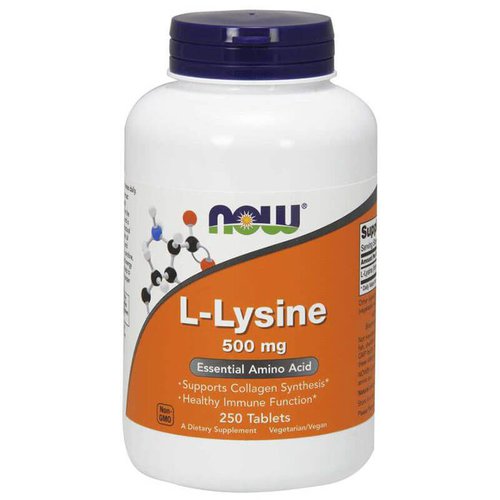 Now Foods L-Lysin 500 mg 250 Kapseln