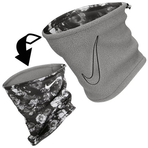 NIKE SPORTSWEAR Fleece Neckwarmer 2.0 Reversible Unisex 086 - anthracite/smoke grey/black