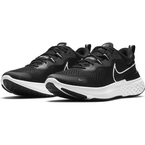 NIKE SPORTSWEAR React Miler 2 Road Laufschuhe Herren black/white-smoke grey 44