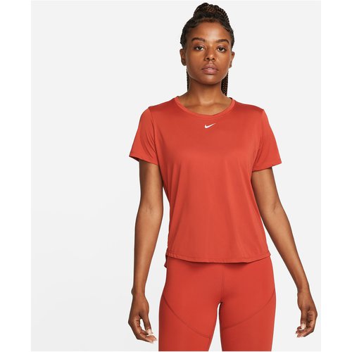 NIKE SPORTSWEAR Dri-FIT One Standard Fit kurzarm Sportshirt Damen 623 - cinnabar/white XS