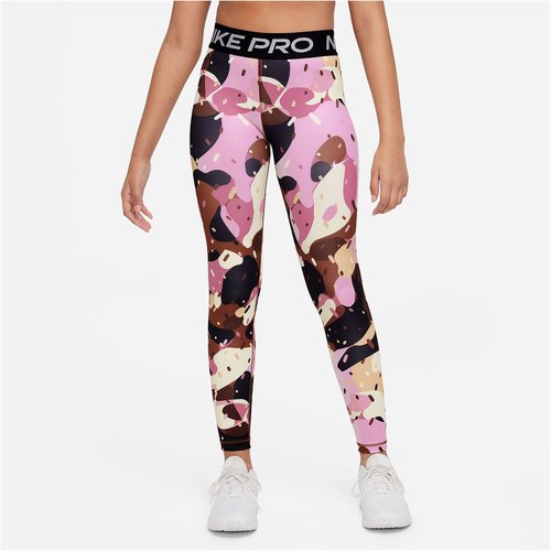 Nike Pro Dri-FIT Leggings Mädchen 010 - black/white XL (156-166 cm)