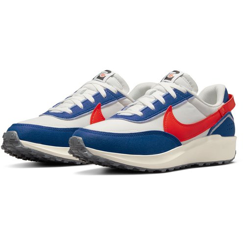 NIKE SPORTSWEAR Waffle Debut Swoosh Sneaker Herren 001 - phantom/habanero red-old royal 44.5