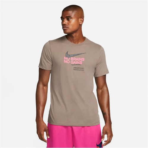 NIKE SPORTSWEAR Dri-FIT D.Y.E. Fitness T-Shirt Herren 040 - olive grey L