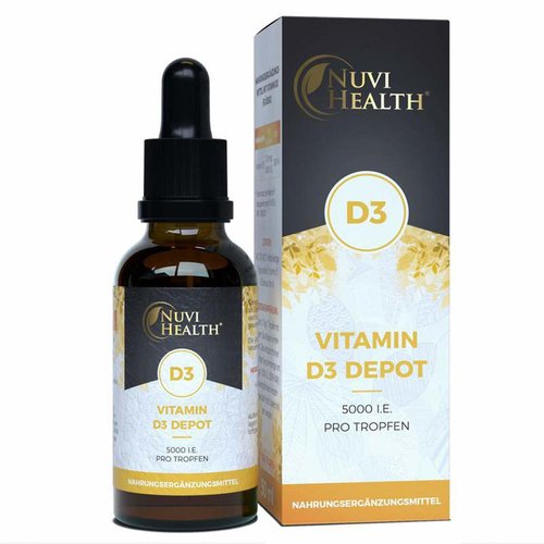 Nuvi Health Vitamin D3 5000 I.E pro Tropfen - 125 g - 1850 Tropfen  50 ML