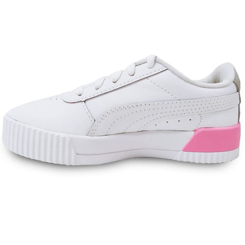 Puma Carina L PS Kinder Sneaker white/white/sachet pink 32