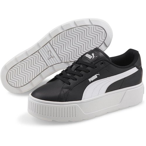 Puma Karmen Leder Plateau Sneaker Damen black/white 35.5