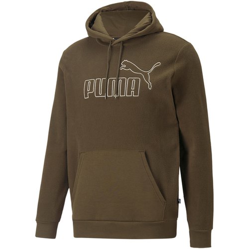 Puma ESS Elevated Polar Fleece-Hoodie Herren deep olive XL