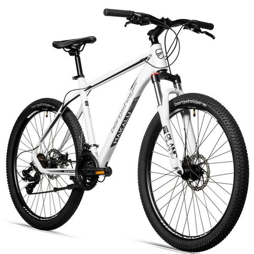 Bergsteiger Mountainbike Makalu 26 Zoll Mountainbike Aluminium, geeignet ab 150 cm, 21 Gang Shimano Tourney RD-TY300 Schaltwerk, Kettenschaltung